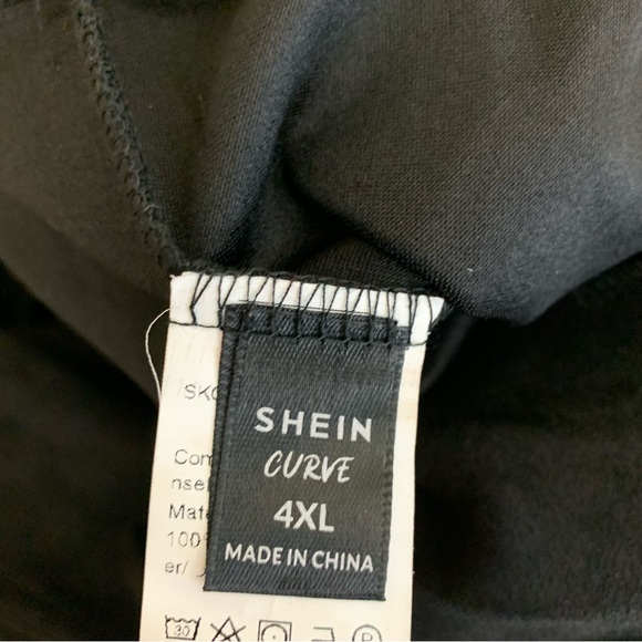 Shein Curve Black Fringe Faux Suede Jacket 4X - Picture 12 of 13